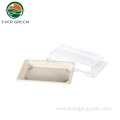 Eco-friendly Recyclable Sushi Platter Natural Sugarcane Tray